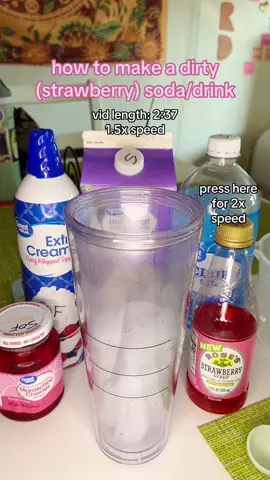 #dirtydrink #dirtysoda #strawberry #drinkrecipe #pinkdrink 