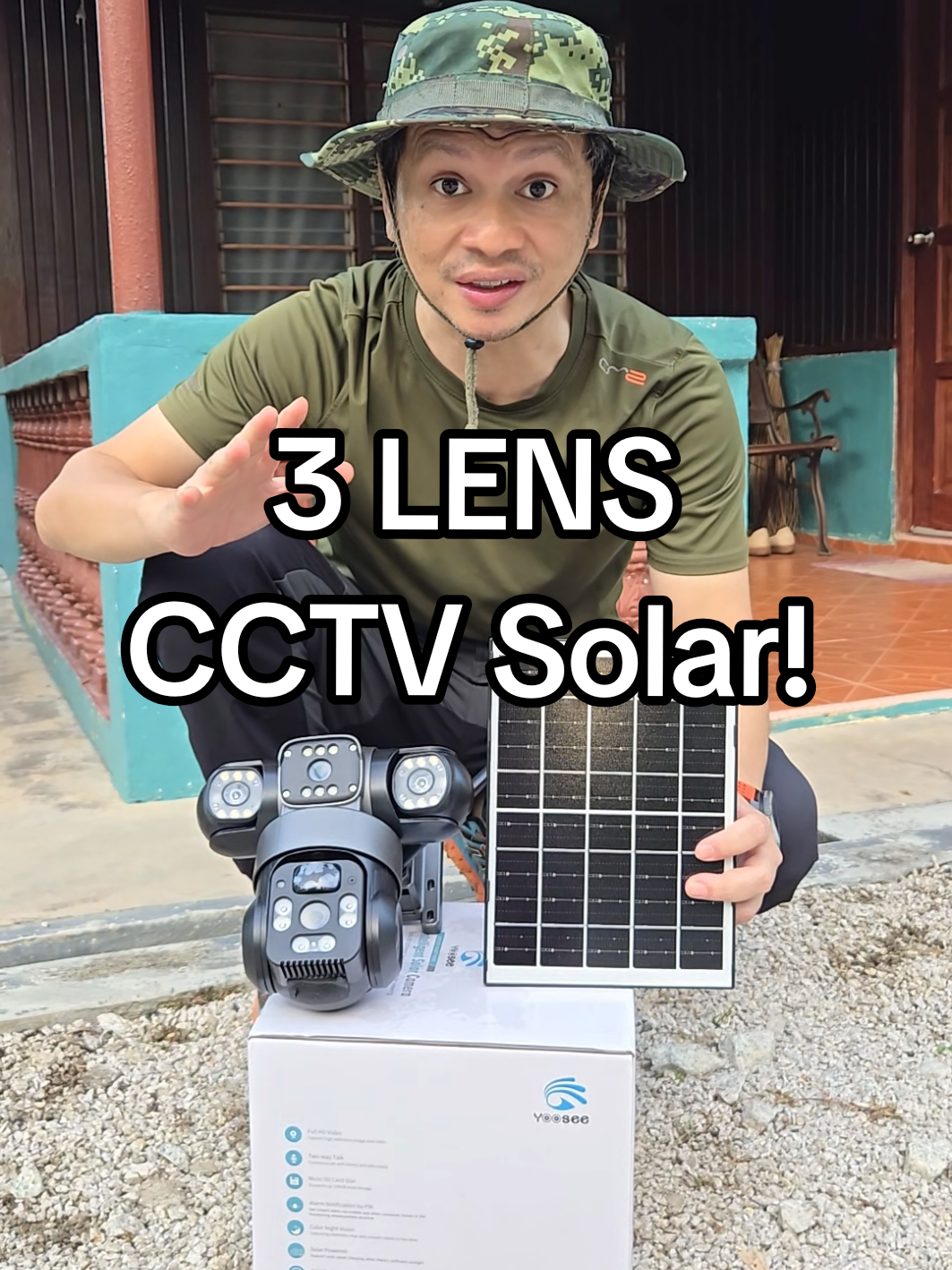 Harga masa post ni tak sampai 200 esok tak pasti😃... Yang best CCTV ni 3 camera boleh adjust keliling monitor kawasan kita..jimat laa kan beli CCTV..👍 #CCTV3lensa #3cameraCCTV #CCTVSolar #4gCCTVsim #outdoorcctvcamera 