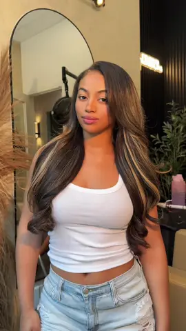 Seamless extensions custom color  🤍 She opted in for silk press with the clip in service and a custom color for extensions styled soft wave #nyctapeinextensions #nychairstylists #nychairstylist #nychairstyles #naturalhairstylistnyc 
