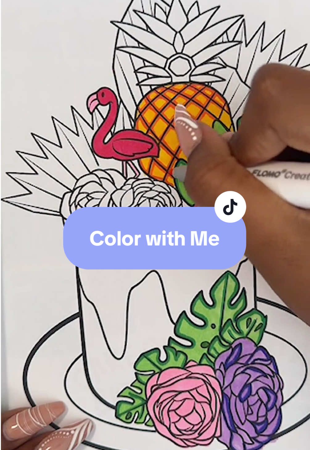 Blew the dust off my Coloring Book and went live this past weekend. Thank you to everyone who joined in! I plan to jump back on soon to finish up this cake coloring sheet, so stay tuned! #tiktoklive #livehighlights #LIVEIncentiveProgram #GenuineInteractionMatters #PaidPartnership 