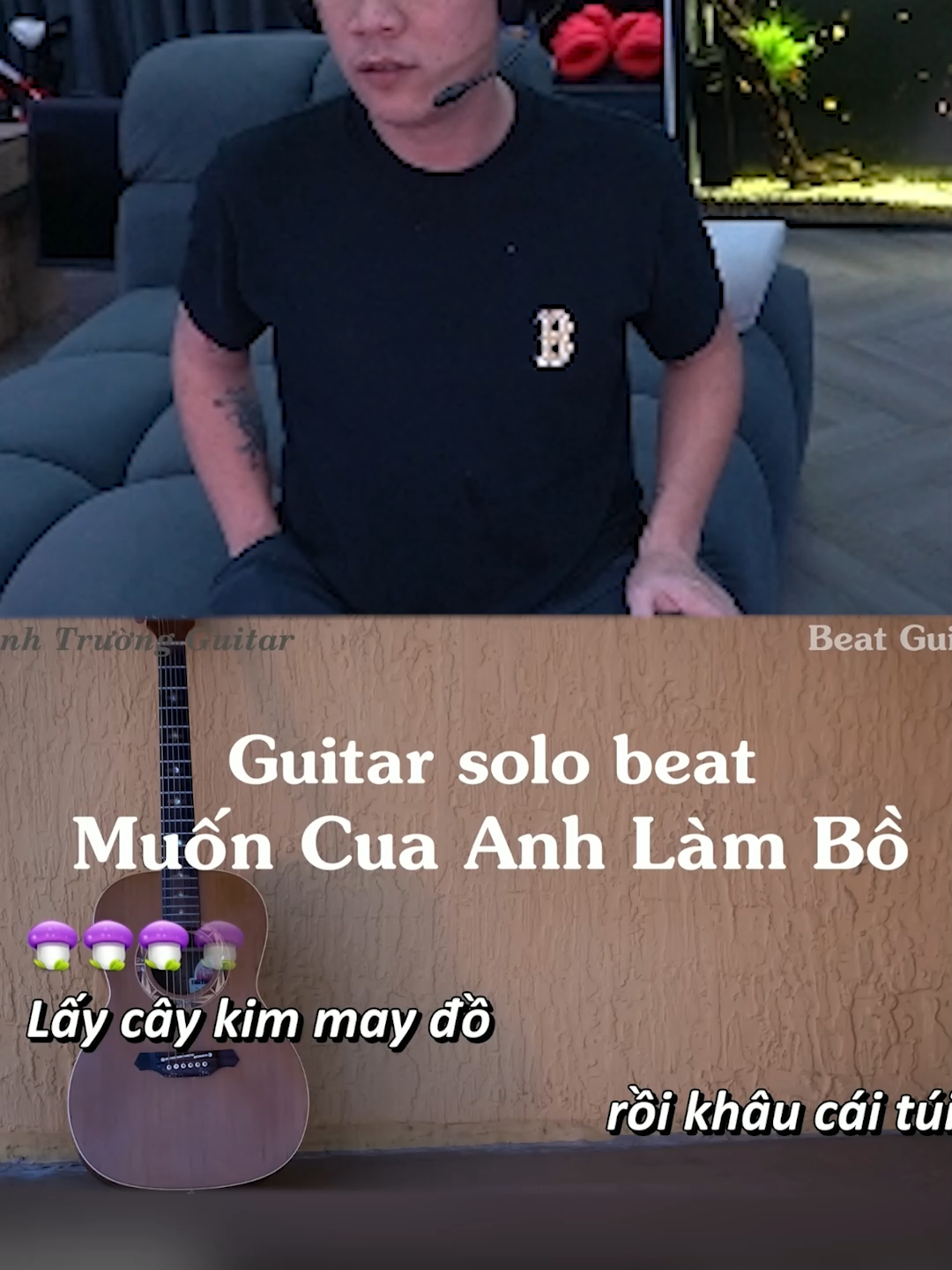Lấy cây kim may đồ [Guitar cover] #thaygiaoba #reaction #xuhuong #viral