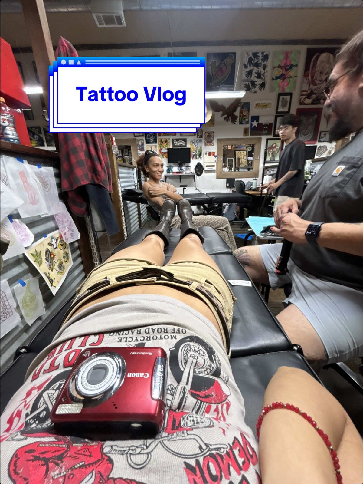 we love an impulsive permanent decision 🤓 @dani #comewithme #tattoo #Vlog #tattoos #pinterest 
