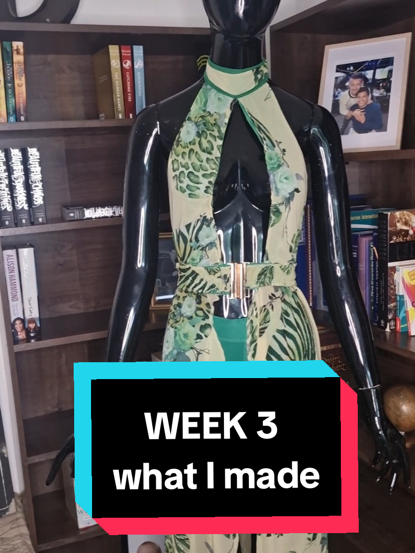Taking a closer look at what I made for week 3 of The Great British Sewing Bee, Designer Icons 💚 #greatbritishsewingbee #sewingbee #gbsb #gbsb11 #greatbritishsewingbee2025 