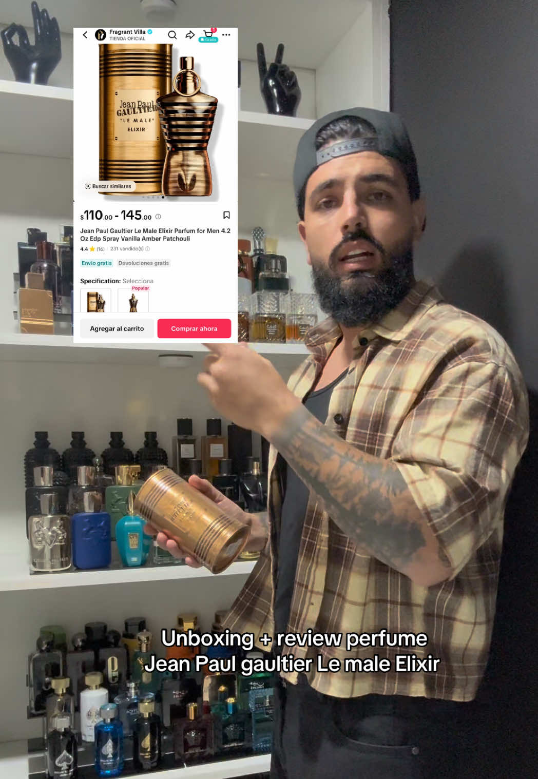 Unboxing + review perfume Jean Paul gaultier Le male Elixir  #perfumetiktok #perfumerecommendation #perfumereview #mensfragrance #perfumesmasculinos 