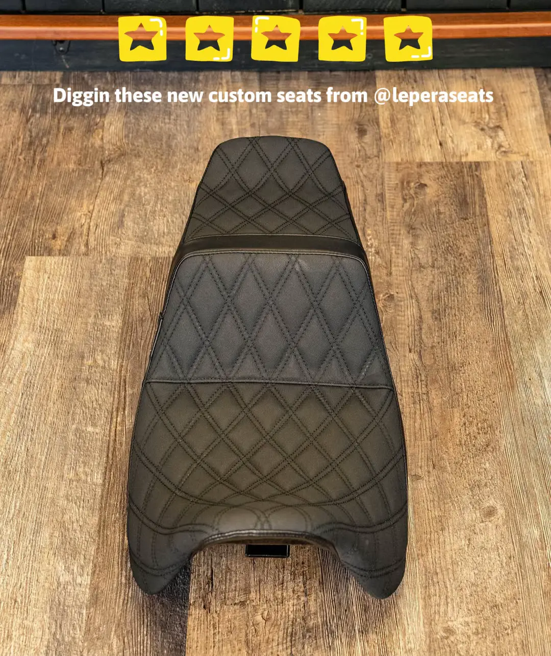 Diggin these new custom seats from @leperaseats  This is a custom stitch Tailwhip seat we had done for one of our awesome customers. Hit us up if you want to get one of these custom seats on order for your bike. We’ll get you rolling 💪🏼 #leperaseats #harleydavidsonnation #performanceharleydavidson #harleyaddicts 
