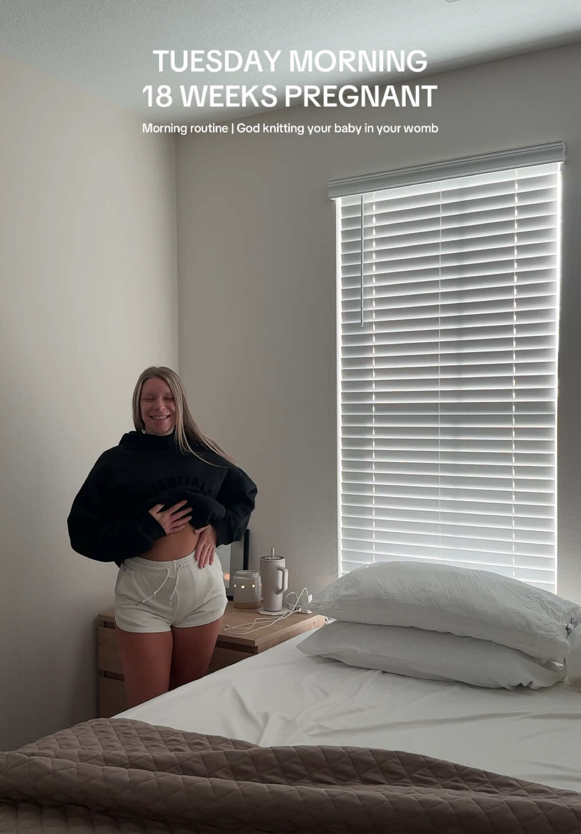 Anyone else feel this way about pregnancy?? Seriously gets me emotional 😭Day 11/30 morning vlogs! #pregnancy #christian #morningroutine #morningvlog #secondtrimester 
