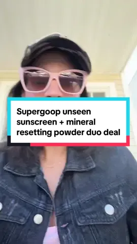They NEVER discount their spf 😱🤩20% off LDW deal + free gift while supplies last. This Supergoop unseen sunscreen + 100% mineral resetting powder is my daily face spf go to! Perfect for sensitive skin and dry skin! @Supergoop #supergoop #mineralsunscreen #spf #skincareover30  *discount is from August 26- September 2 only.  *Final Price / Shipping may differ based on your TikTok account, available coupons, and current promotions. Always refer to product listing for up-to-date offers.