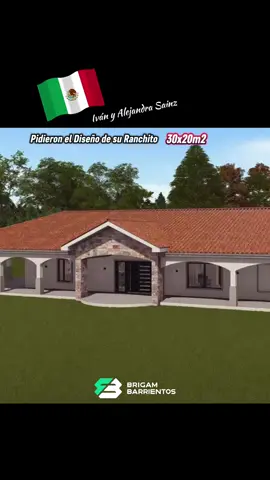 PRECIOSO RANCHITO.  4 Dormitorios y 4 Baños, Asador, Corredores, Piscina y mucho más.  Feliz de ayudar a nuestros clientes a visualizar antes de invertir.  💬 Escríbenos hoy para empezar tu proyecto de diseño.  📲 Contáctanos por WhatsApp: +1 2404222332.   O entra a nuestra biografía y escríbenos directo. ¡Estamos aquí para ti! #casas #planos #planosarquitectonicos #diseños #latinos @brigambarrientos 