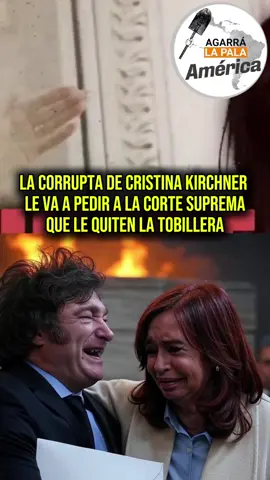 LA CORRUPTA DE CRISTINA KIRCHNER LE VA A PEDIR A LA CORTE SUPREMA QUE LE QUITEN LA TOBILLERA #agarralapala #milei #argentina #kirchnerismo #lalibertadavanza 