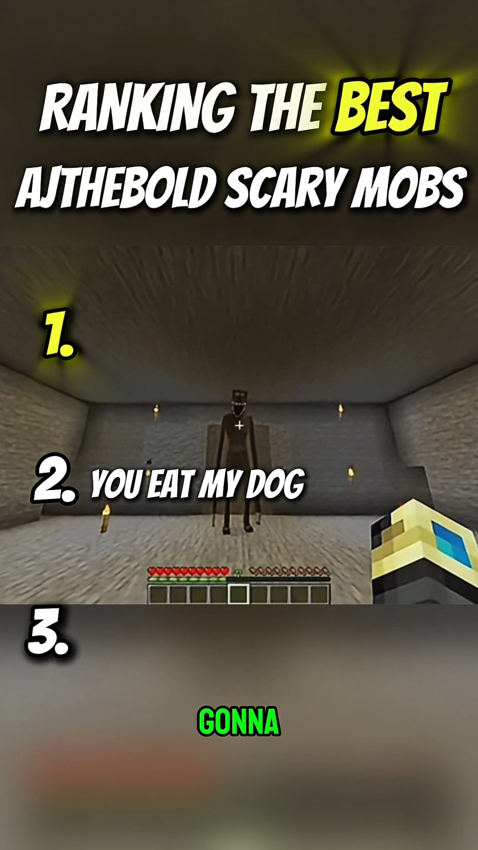 Ranking the best AJTHEBOLD Scary Mobs I SEE YOU you eat my dog I'M LOKING FOR YOU #Minecraft #ajthebold #scarymobs #horrorgaming #minecraftmobs  #viral #foryou #fyp #gamersofamerica #funnygaming  #ustrending #usa_tiktok 