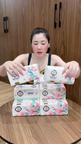 Khăn giấy sipiao 5 lớp cực thích #xuhuongtiktok #khangiay #sipiao #ngocanann 