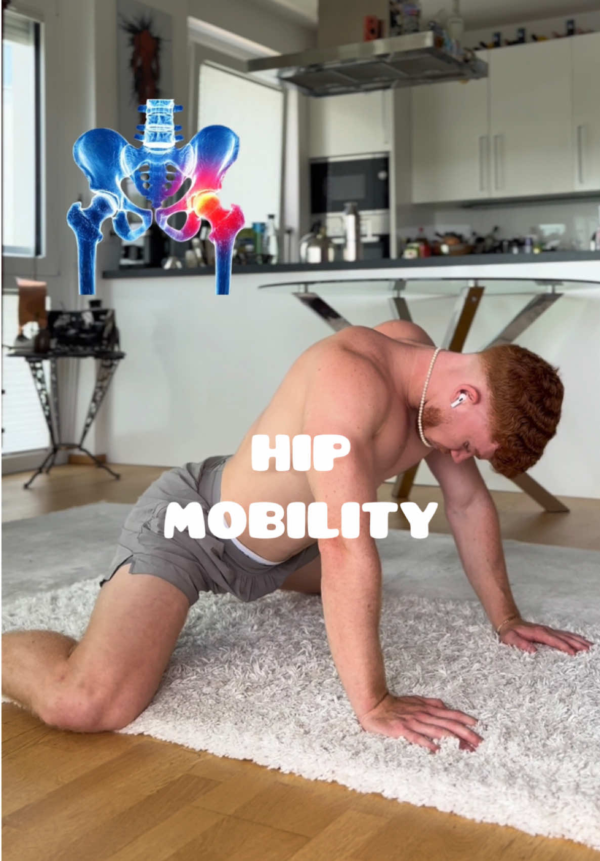 Mobile Hüften = besser bewegen 🔥 Diese 6 Übungen sind alles, was du brauchst, um deine Hüften beweglicher zu machen 🙌 Egal ob gegen Rückenschmerzen, fürs Training oder einfach für ein leichteres Körpergefühl – die Hüfte ist der Schlüssel. 👉 Mach die Übungen regelmäßig und speicher dir das Video, damit du morgen direkt starten kannst. #mobility #mobilität #mobilitytraining #hipmobility #beweglichkeit 