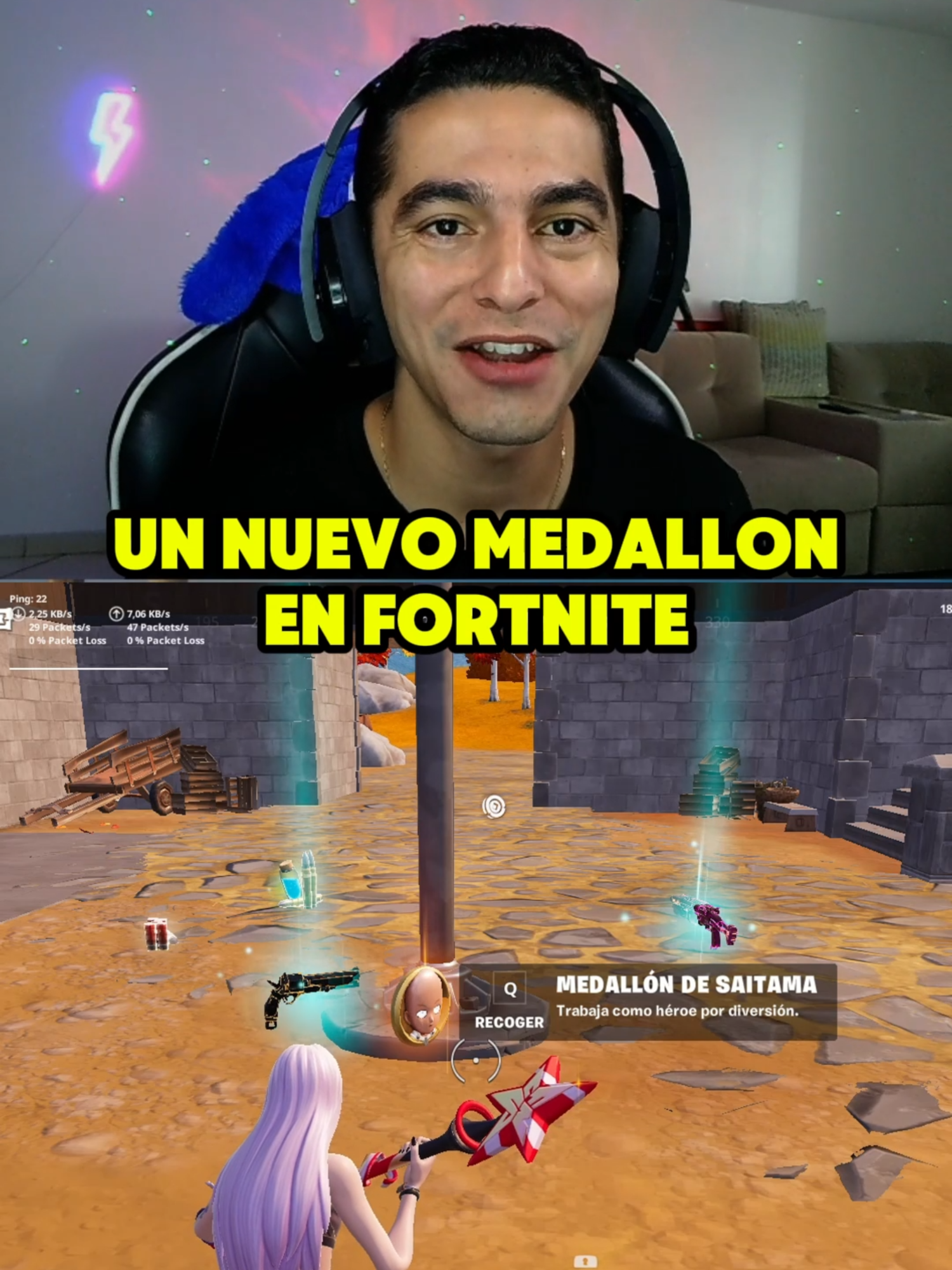EL NUEVO MEDALLON DE SAITAMA EN FORTNITE BLITZ ROYALE#fortnite #novedadesfortnite #noticiasfortnite #blitzroyale