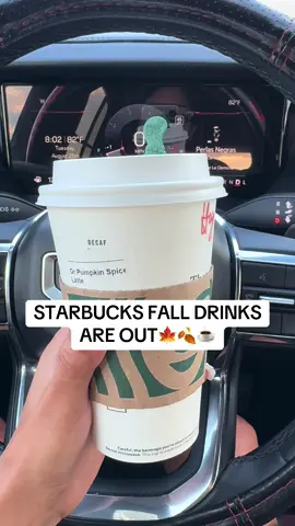 My favorite time of the year. 🍂What’s your order? ☕️ #pumpkinseason #falldrinks #starbucks #pumpkinlatte #fyp #coffee 