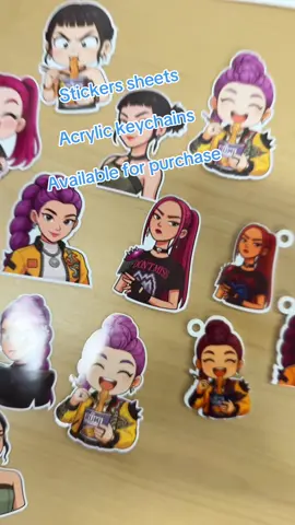 Let me know if you need some stickers or custom keychains.  #demonhunters #sajaboys #kpopdemonhunters #kpopkeychains 