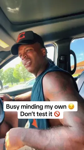 Busy minding my own 😏 Don’t test it 🚫 #DoNotDisturb #StepBack #StayInYourLane #ZeroChill #HandsOff