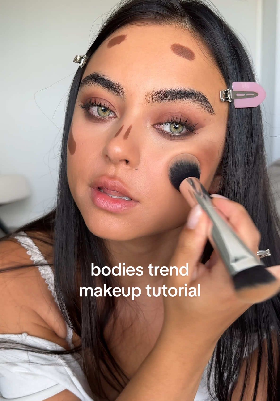 can't believe i transformed into this 🧐 you've been asking for a tutorial! 💄 @Haus Labs by Lady Gaga foundation  @Gigibee Beauty beauty sponge, mauve melt eyeshadow palette and beeloved brow fix @NARS Cosmetics concealer @Maybelline NY lifter contour stick @Huda Beauty setting powder, lip stain @buxomcosmetics mascara @Saie supersuede blush @REFY topaz gloss #makeup #beauty #GlowUp #transformation #transition #bodiestrend #makeuptutorial 