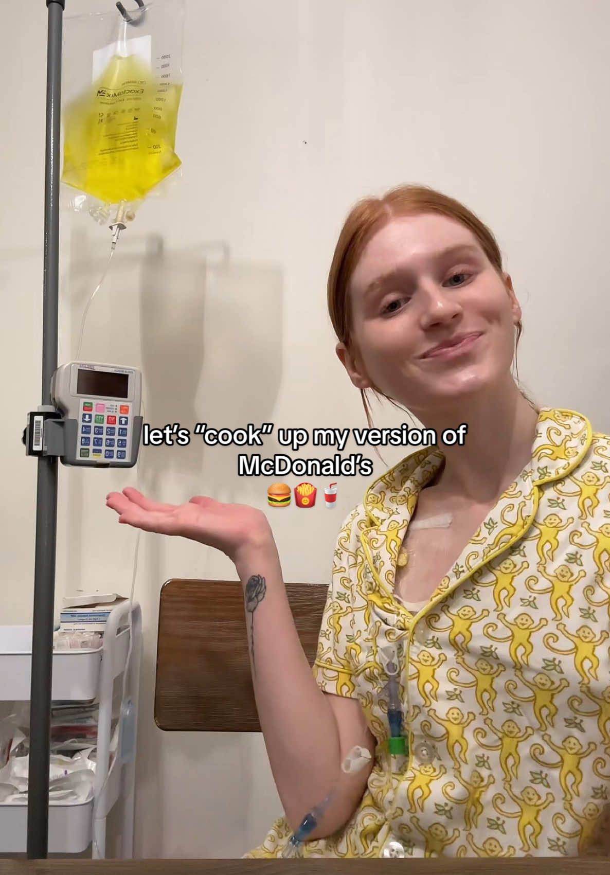 let’s “cook” up my version of  McDonald’s 🍔🍟🥤#mukbang #mcdonalds #tpn #totalparenteralnutrition #ivnutrition #asmr #asmrsounds #asmrvideo #asmrtiktoks #asmrfood #asmrmukbang #port #portacath #powerport #Foodie #FoodTok #foodreview #chronicillness #awareness 