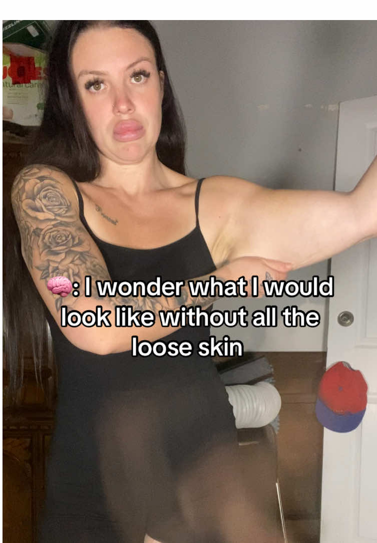 Some days I really wonder …. But my bank account says no 🥲😂 #looseskin #weightloss #bodyimage 
