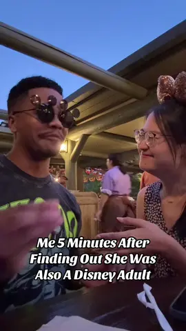 It was love at first Rope Drop 🤣💍 #disneyadult #disneyland #magickey #engaged #Love 