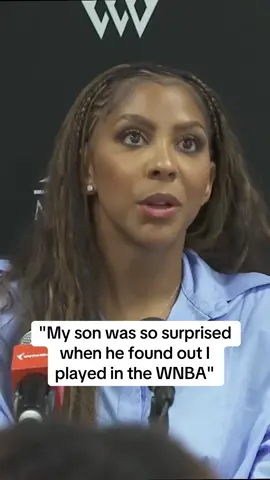 Candace Parker's son really doesn't know how much of a legend his mom is 😂  (via @Chicago Sports Network) #candaceparker #WNBA #chicagosky 