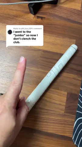 Replying to @phil_lazz_159 it just feels so much better having the jumbo in your hand. #golf #golfer #pga 