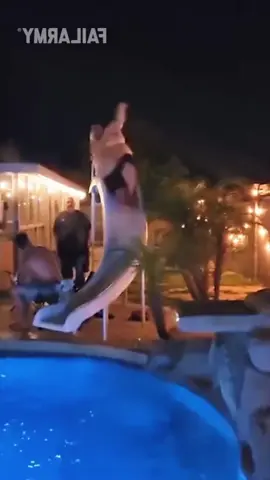 Falling in the Pool 😂💦 #pool #funny #fall #water #viral 