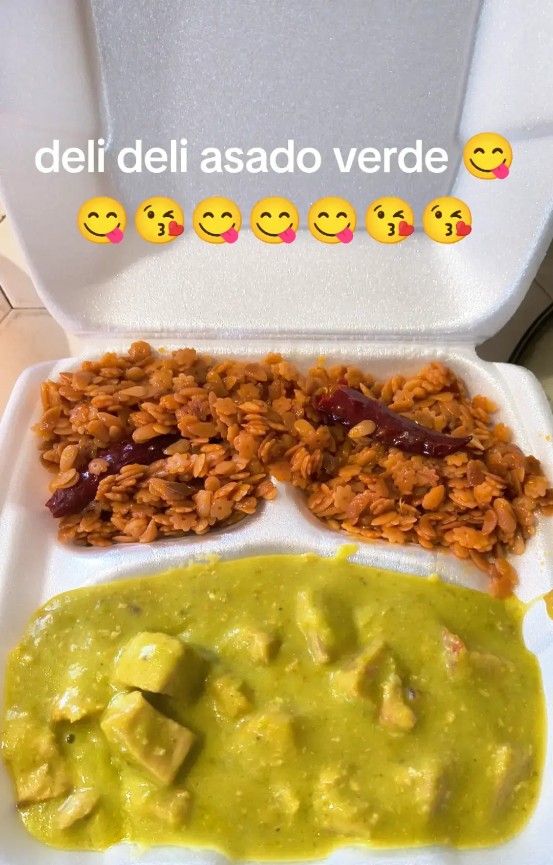 deli deli así me quedo el asado verde 😋