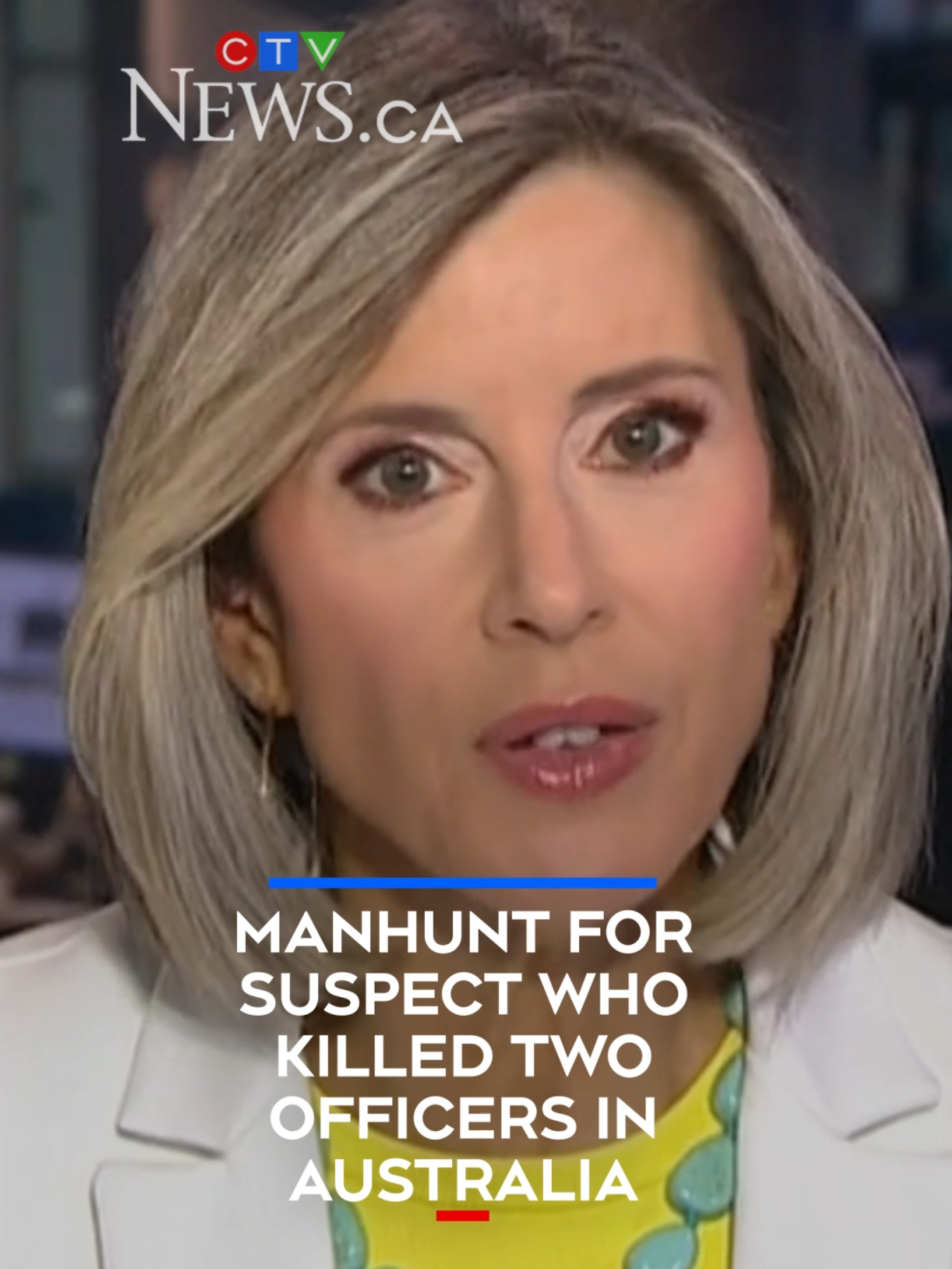 Police in Australia are searching for a heavily armed man and killing two officers and injuring another. #ctv #ctvnews #news #breakingnews #watch #newstiktok #canada