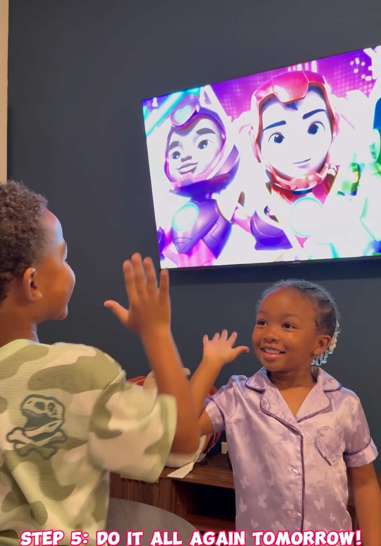 Step 1: Put on Iron Man and His Awesome Friends for the whole family 💫 Watch on @Disney Jr. and stream on @Disney+ #DisneyPartner