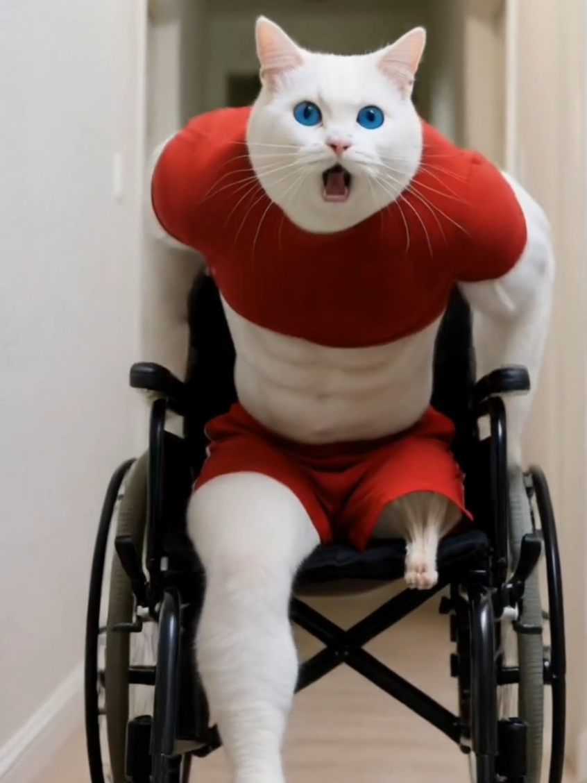 White Kitten Did Something Amazing Today 😲🐾| #funnycat #catvideo #ai #cartoon #cutecat #fatorangecat 