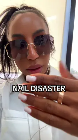 I'm flabbergasted! Am I wrong? For $200 they should have been perfect and last me for 4 weeks! #russianmanicure #naildisaster #fup #girlmath #gelmanicure 
