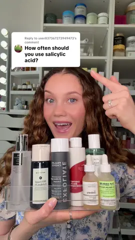 Replying to @user837367273949473 How often to use salicylic acid? 🤔 #acne #exfoliate #salicylicacid #bha #exfoliation 