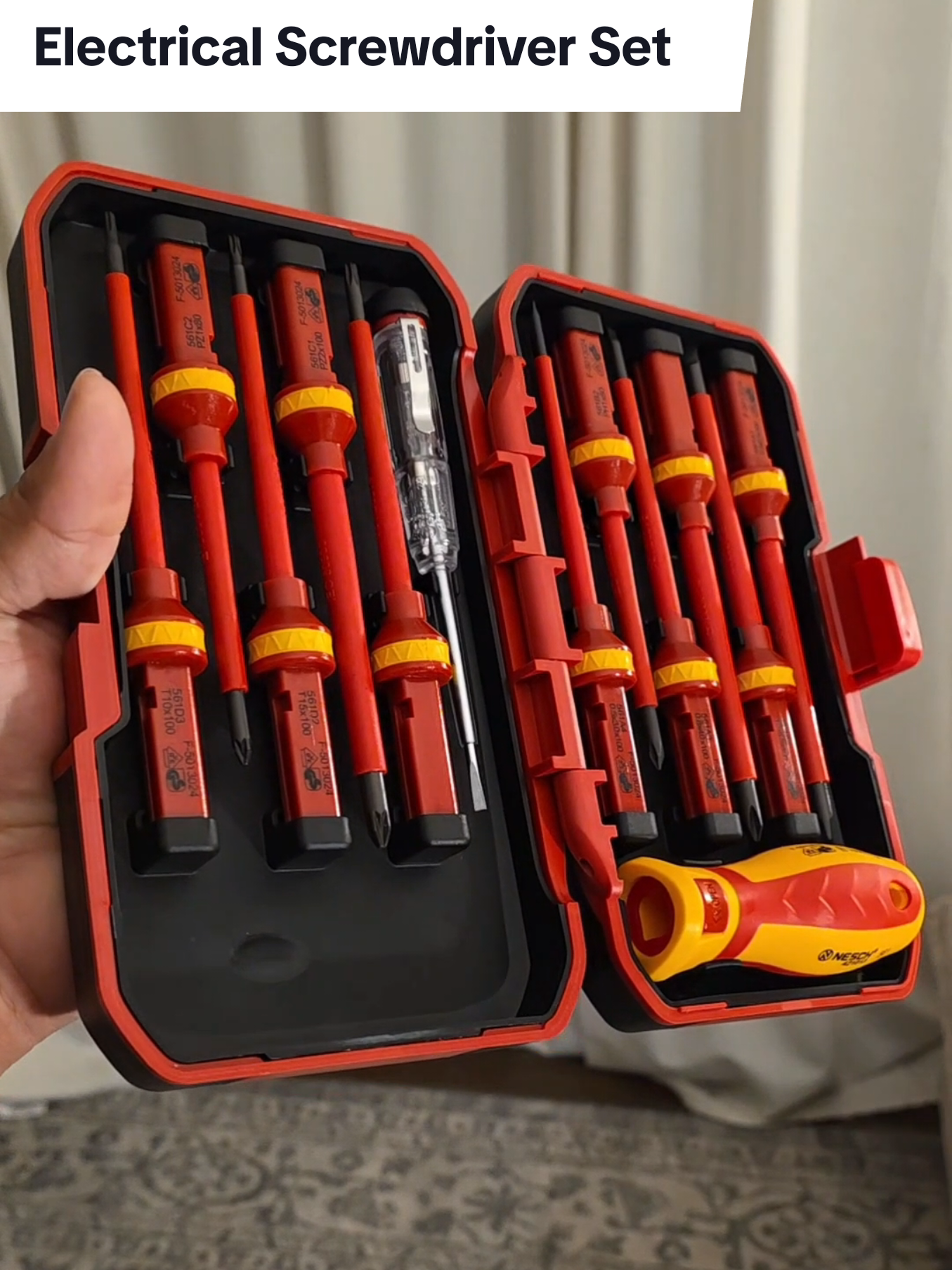 Insulated Screwdriver Tool Kit, Multipurpose Professional Hand Tool Set, Precision Ratchet Screwdriver Durable Screwdriver Set for Home and Office Use, Switchable Screwdriver Shape . . . . #speedytech77 #electriciantools #screwdriver #tiktokshopfinds #ttsacl 