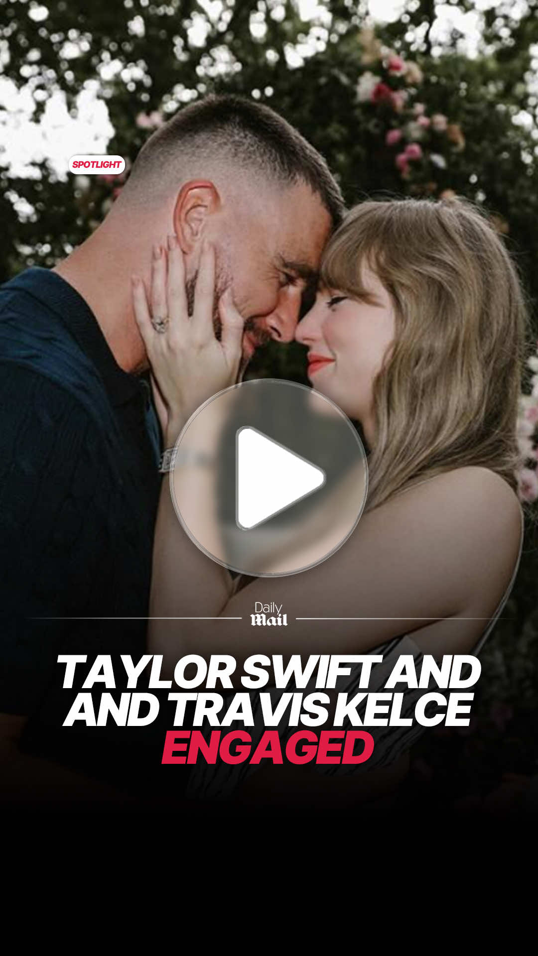 Travis Kelce and Taylor Swift are getting married, the couple have announced in an emotional social media post. Swift shared an array pictures showing Kelce getting down on one knee on Instagram along with the 'So High School' song she wrote about the Kansas City Chiefs great. The couple went public with their relationship back in September 2023 when the singer appeared at Chiefs game at Arrowhead Stadium in Kansas City alongside his mother, Donna. Since that day, nearly three years ago, their romance has captivated the world, with Swift supporting Kelce's run to two Super Bowls while the football star has traveled alongside her around the globe on her wildly successful Eras tour. Read about their engagement at Daily Mail. #taylorswift #traviskelce #celebritynews #swifties