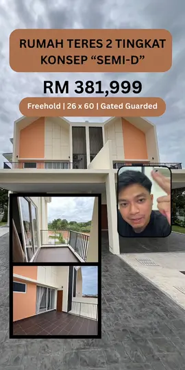 Rumah Teres Konsep Semi D. Bulanan serendah RM 1600