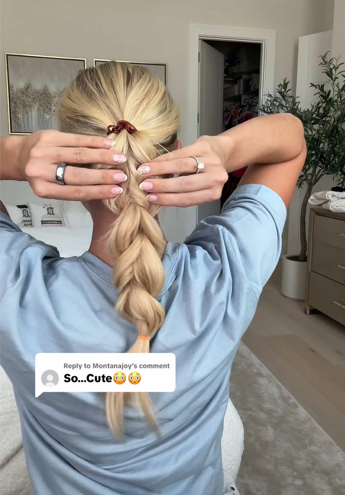 Replying to @Montanajoy  YOURE RIGHT… it is!!! And it’s easy! #hairtok #hairstyle #golf 