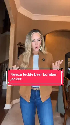 Cozy up in style with this fleece bomber jacket, the perfect blend of warmth and casual chic for everyday wear.  #fallfashion #winterstyle #bomberjacket #cozychic #TikTokFashion 