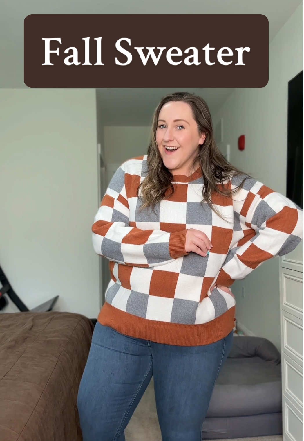 Do you love it too?! 😍 Bring me to a pumpkin patch asap 🎃   #fallfashion #plussizesweater #plussizeootd #fallstyle 