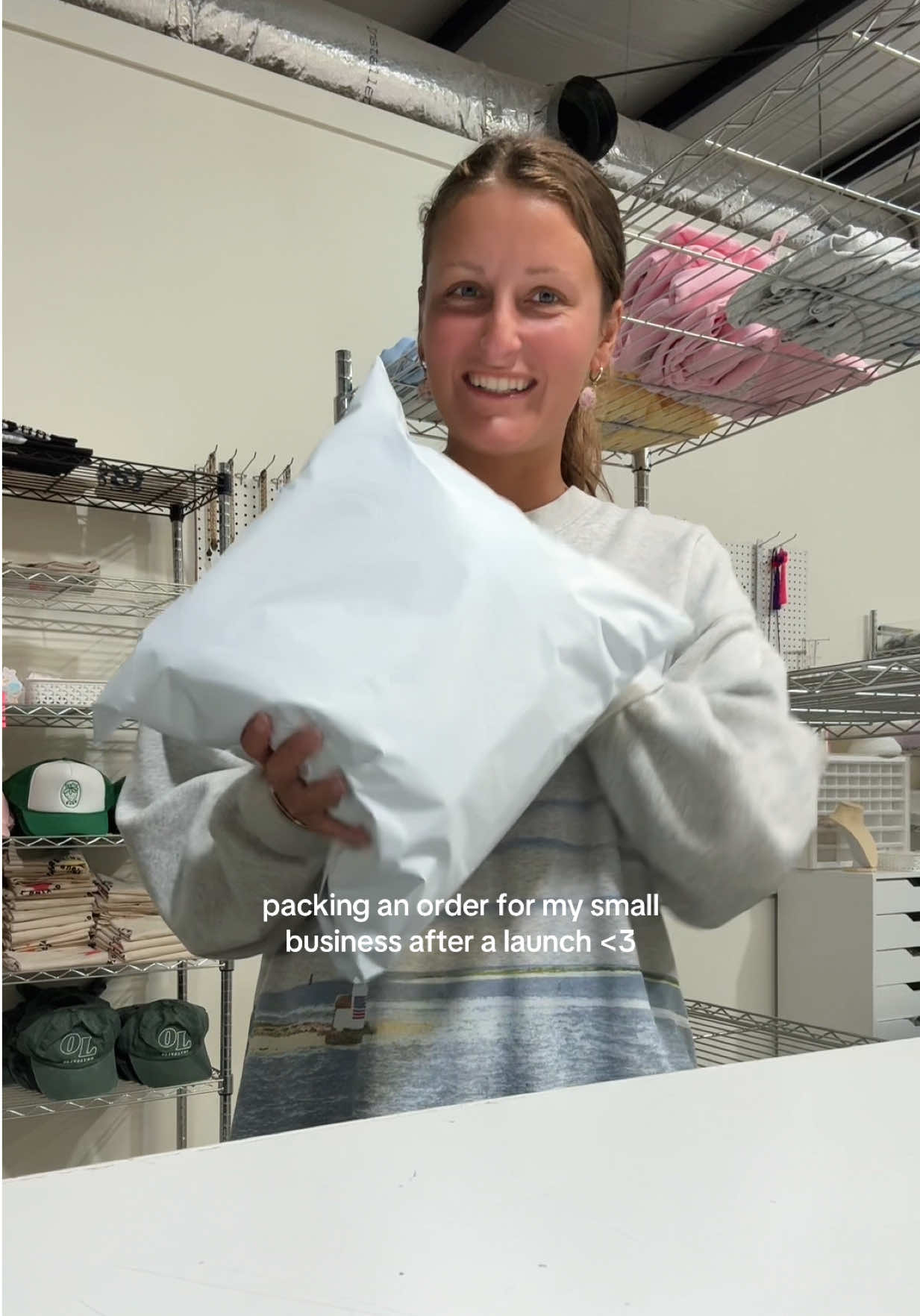 Always running! #SmallBusiness #packingorders #haul #sweatshirt 