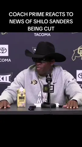 Coach Prime reaction to the news of Shilo Sanders being cut by the Tampa Bay Buccaneers #coachprime #tampabaybucs #tampabaybuccaneers #shilosanders #cubuffs 