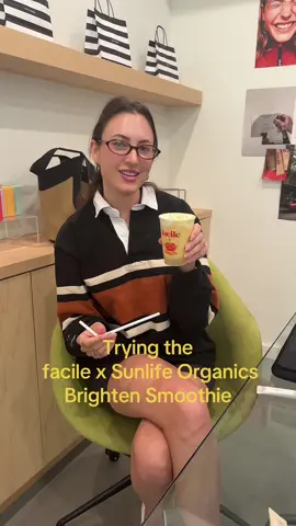 Our founder trying the Facile ✕ SunLife Organics Brighten Smoothie for the first time  ✨💛 Meet us at USC Village Sephora event: facile skin 101: Brighten Bootcamp ❤️ Where: USC Village Sephora 835 W Jefferson Blvd #1730, Los Angeles, CA What: mini facials, skincare discoveries, exclusive merch + gifts with purchase, and the Brighten Smoothie When: Wednesday, August 27 | 11:30 AM – 4:00 PM