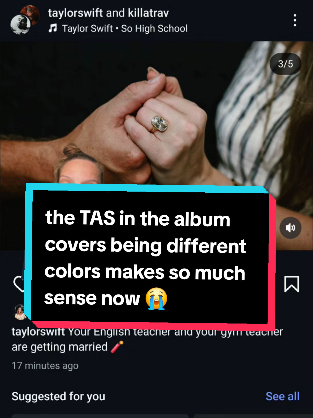 NO I WILL NOT BE NORMAL ABOUT THIS. #taylorswift #traviskelce #engaged #proposal #endgame 