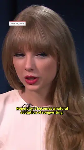 Taylor Swift sat down with Jenna Bush Hager on #TODAYShow in 2012 when she was 22 years old and discusses her songwriting evolution.
