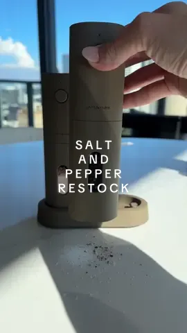 Let’s restock my salt and pepper! 🧂 I love these so much 🤩🤩 ##restock#asmr#satisfying#musthave#restocking