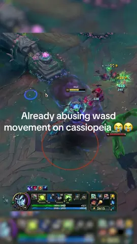 wasd movement is so broken 😭😭 #leagueoflegends #leaguetok #challenger #fyp #cassiopeia