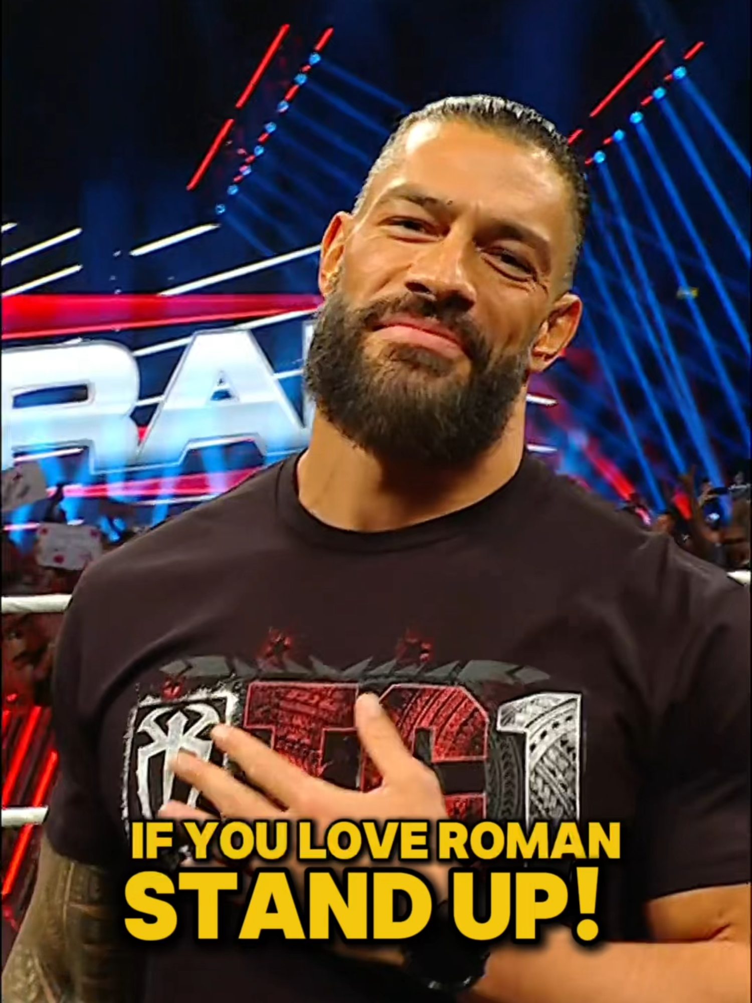WE CAN'T STAND ANY TALLER THAN WE ALREADY ARE!  😫☝️🧍 #WWE #RomanReigns