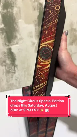 Showcasing our Printed Edges for our Special Edition of The Night Circus by @erinmorgenstern! 😆 The Night Circus Special Edition drops this Saturday, August 30th at 2PM EST! 🎉 🗓️ Welcome to the circus that only opens at night! 🎪 Two young illusionists are bound to a mysterious game, their fates intertwined with the circus itself. Get ready for a tale of love, magic, and breathtaking artistry. 🌙 Our Night Circus Special Edition will include: 🎪The Night Circus Hardcover Book ✨Foiled and Soft-Touch Laminated Dust Jacket 🖤3-Sided Digitally Printed Page Edges  📖6 Page Overlays 💸 Pre-order price: $45 USD (Retail price after launch weekend: $50 USD) #nightcircus #erinmorgenstern #bookstagram #bookish #specialeditionbook