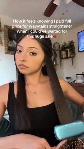 SALE IS 60% OFF AND ENDING SOON @wavytalkofficial #wavytalkhair #hairstraightener #straighthair #wavytalk #wavytalkstraightener  wavytalk sale straight hair hairtutorial hairtok TikTok hair