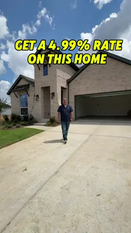 Buy this home with a 4.99% Fixed interest rate. Send me a DM or call 940-368-6620 to work with our team.  📍 We service all price points across the Dallas-Ft Worth metroplex.  📲 Pricing & Incentives can change almost daily without notice so contact us for the latest information.  #dentonrealtor #dfwrealtor #texashomes  #homesforsale #texasrealtor #texasrealtors #dentontexas #dfwhomes #movingtotexas #txrealestate #texasrealtors #movingtodallas #dentontexas #dentonhomes #firsttimehomebuyers #bestofdenton
